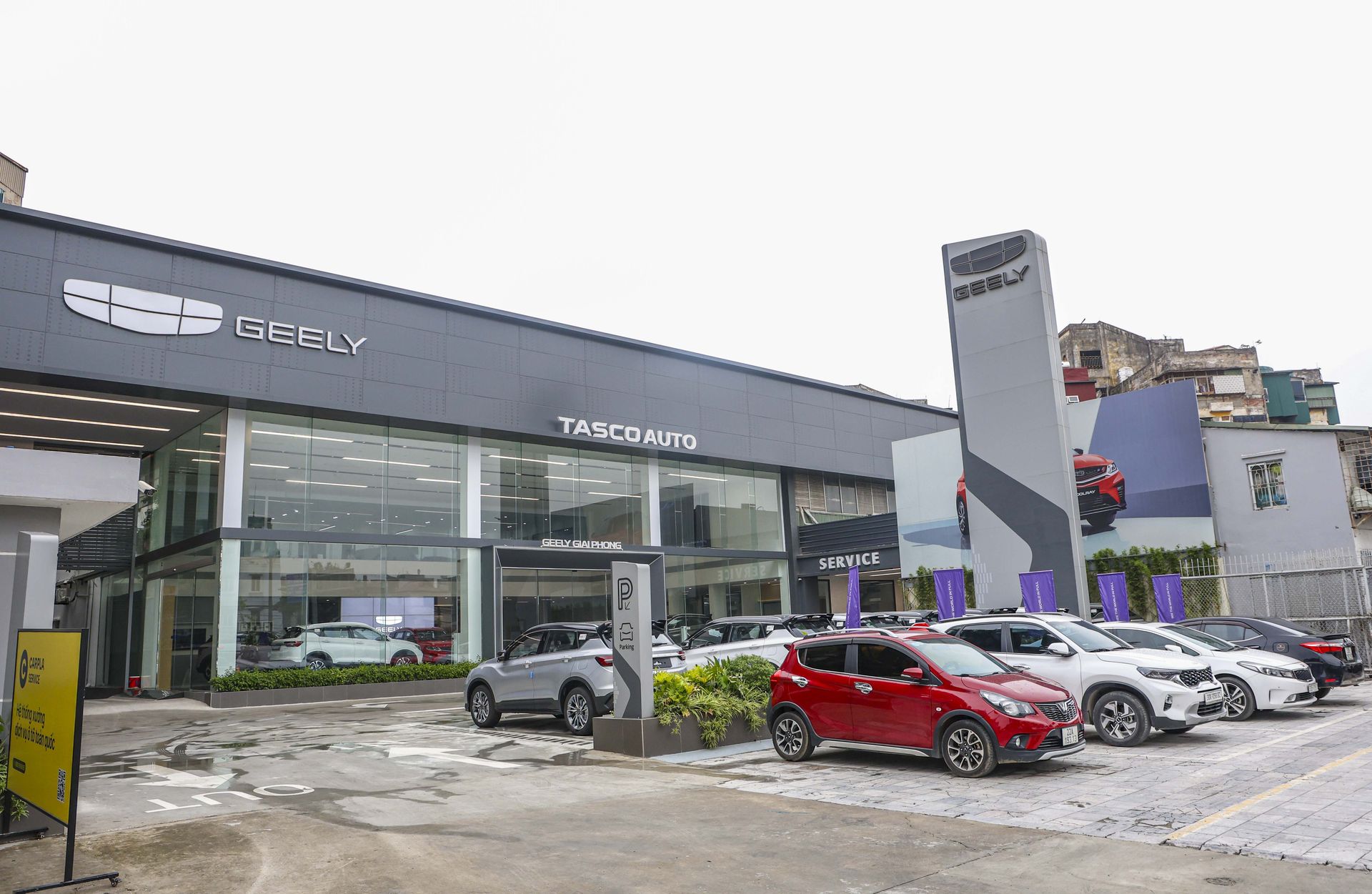 Hình ảnh thiết kế mặt bằng trung tâm Detailing hiện đại, chuyên nghiệp