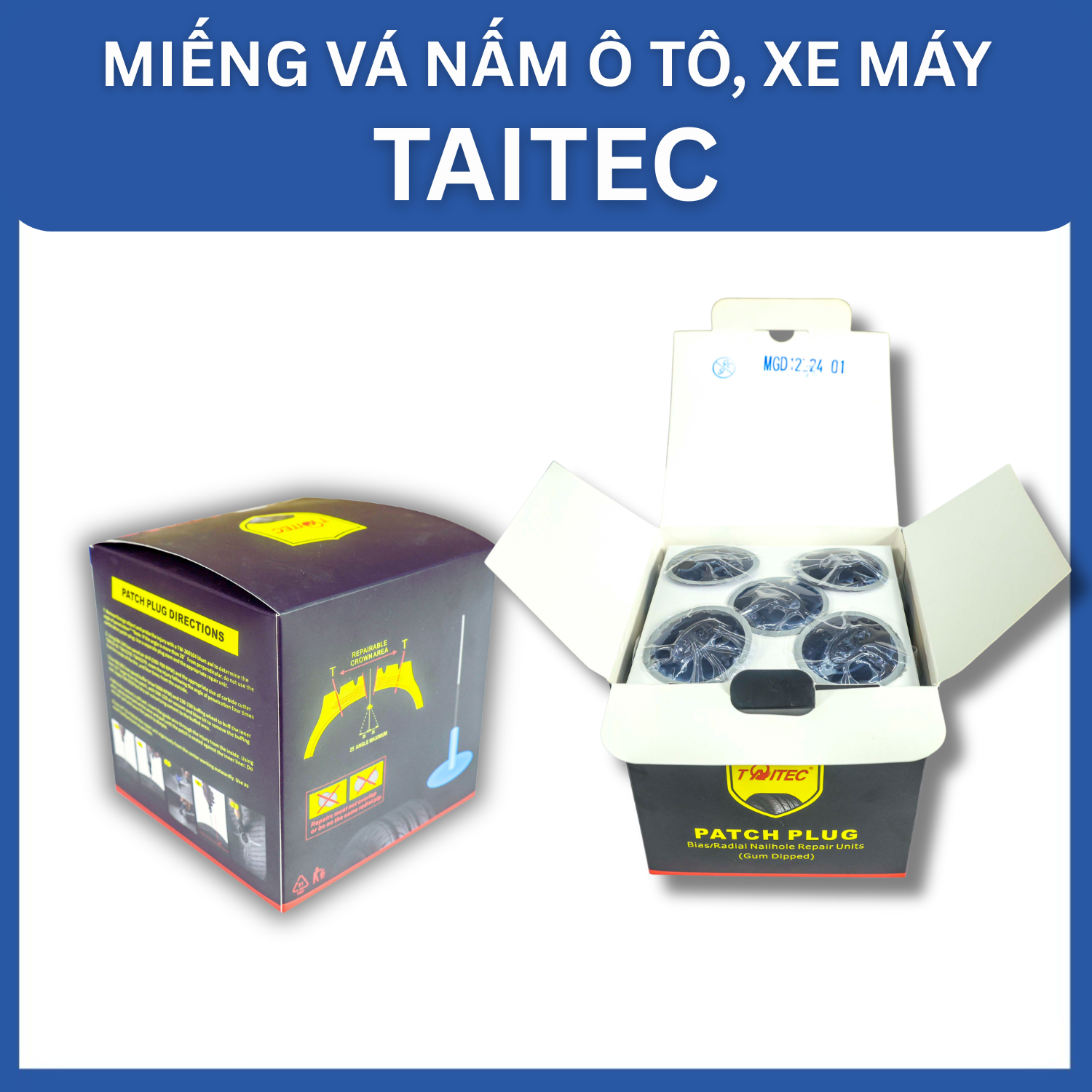 Miếng vá nấm ô tô, xe máy TAITEC