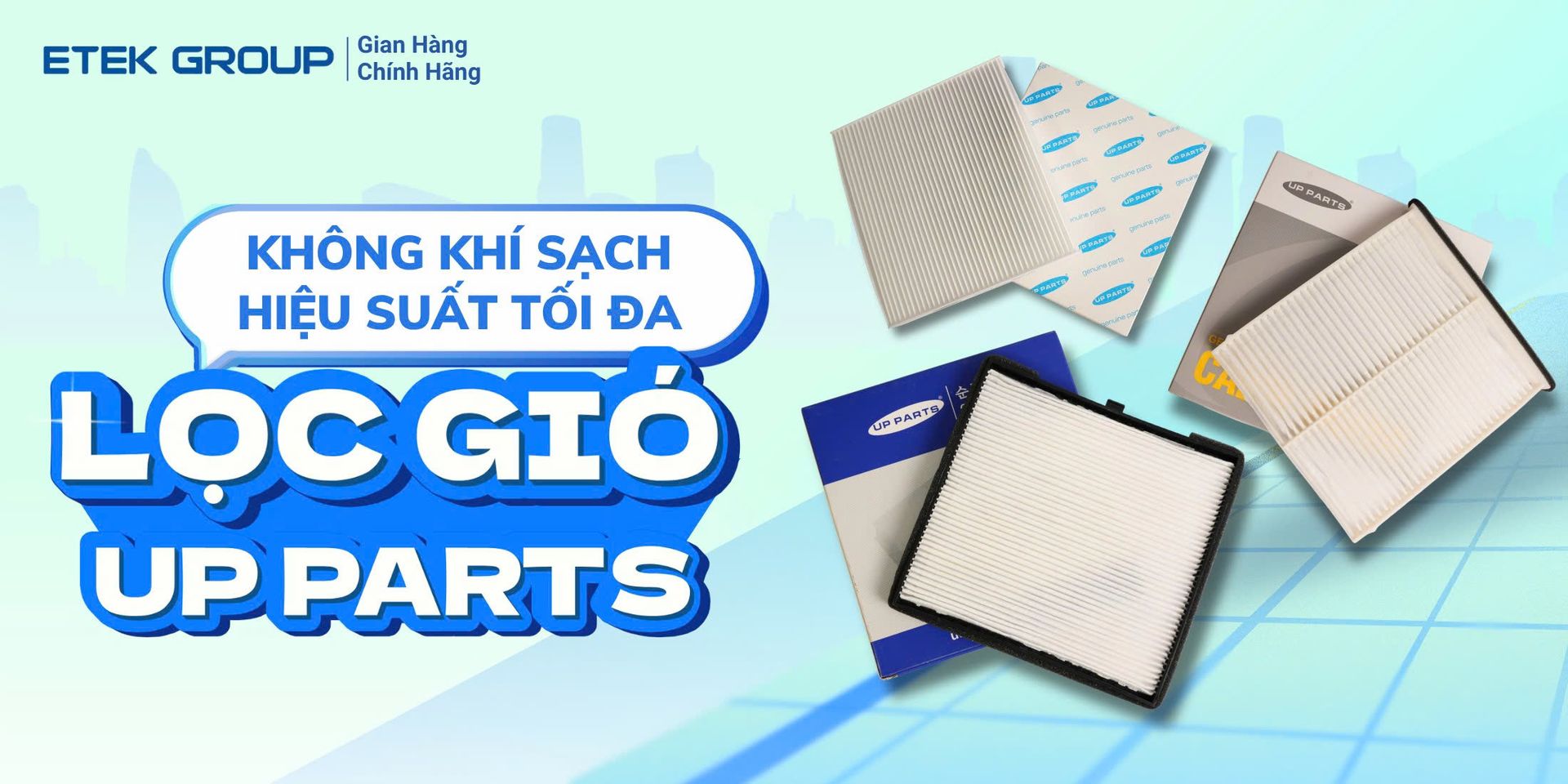 Lọc gió UP PARTS từ TÂN PHÁT ETEK