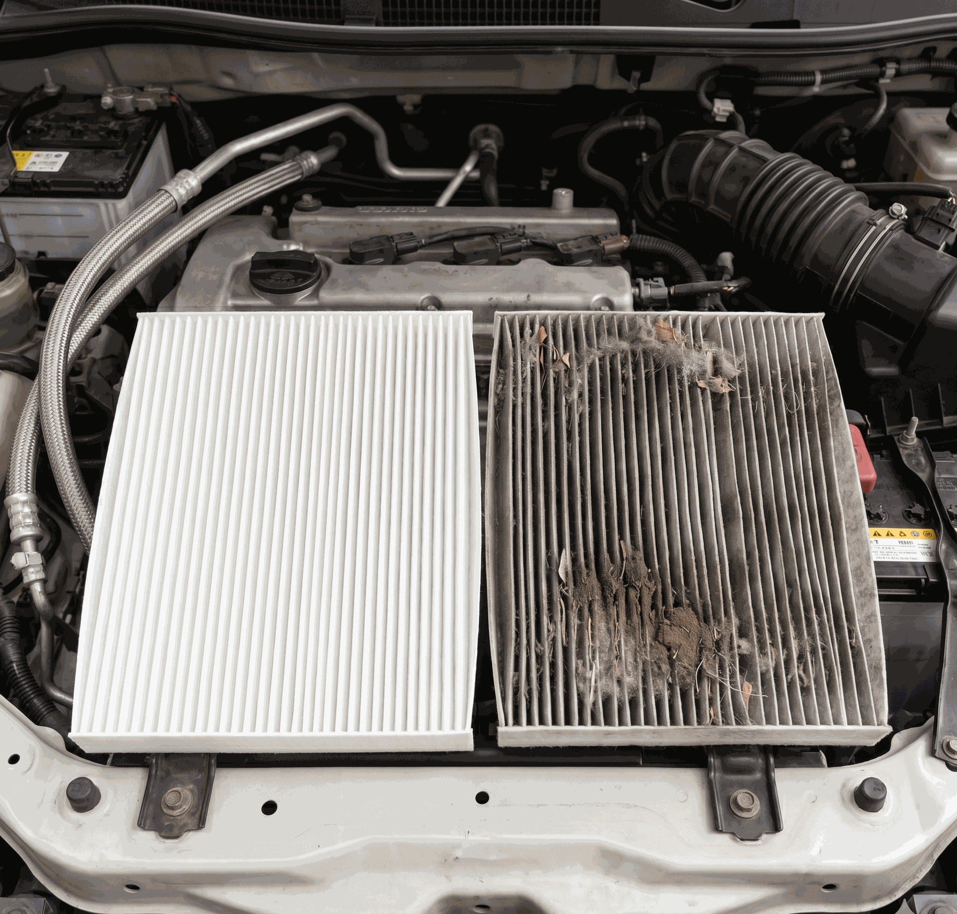 So sánh lọc gió điều hòa TÂN PHÁT ETEK mới và lọc gió cũ sau thời gian dài sử dụng