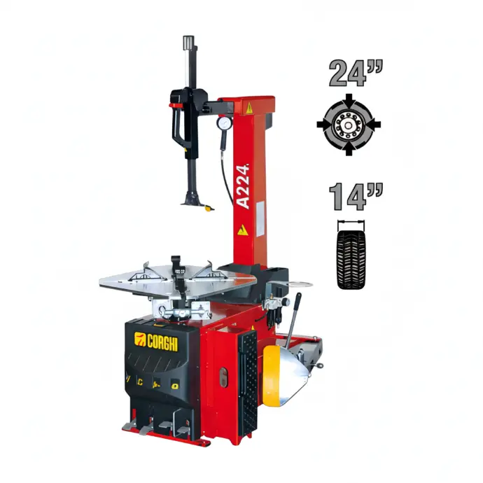 Máy ra vào lốp xe con (3 pha, màu đỏ RAL 3002)