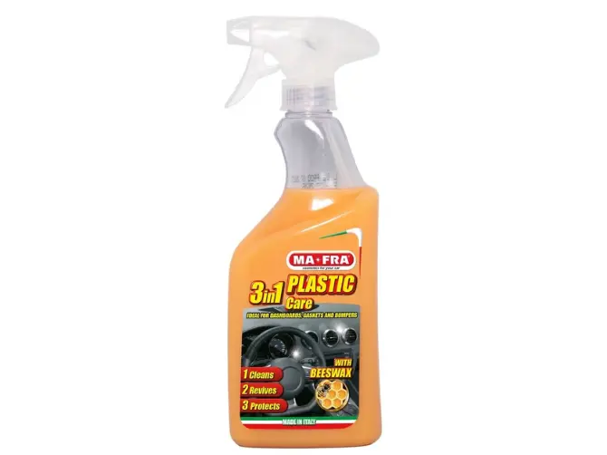 Hóa chất vệ sinh chi tiết nhựa - bóng - dưỡng nhựa bằng sáp ong 3 in 1 (Plastic Care 3in1)